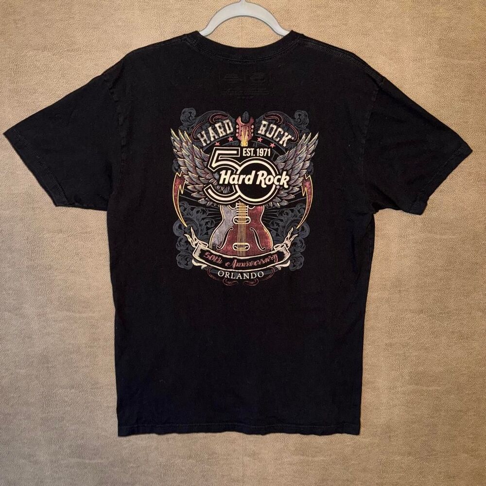 Hard Rock Cafe Orlando 50th Anniversary black cotton t-shirt
